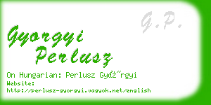 gyorgyi perlusz business card